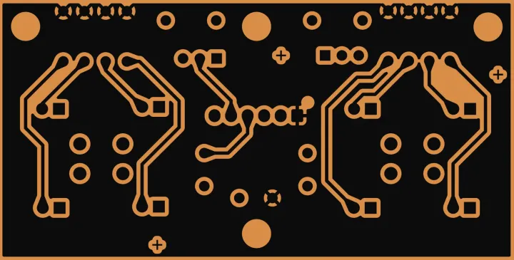 The play/cue board's back copper as a laser file.