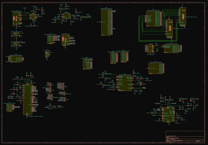 The whole main board on one schematic sheet.